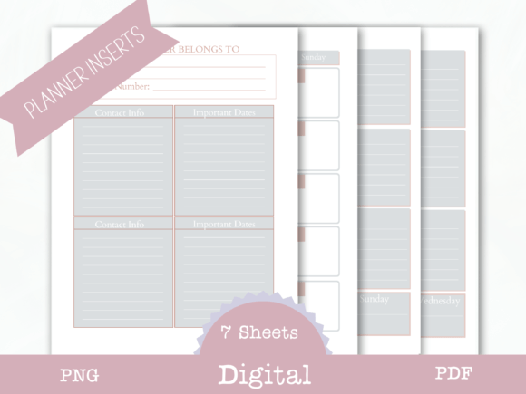 Download Undated Planner Inserts - Planner insert Collection