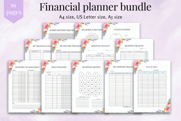 Download Finance Planner Inserts, Planner Sheets - Planner insert Collection