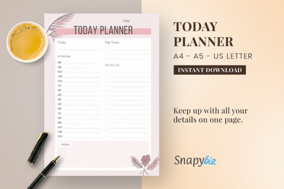 Download A4 Daily Planner | Planner Inserts - Planner insert Collection